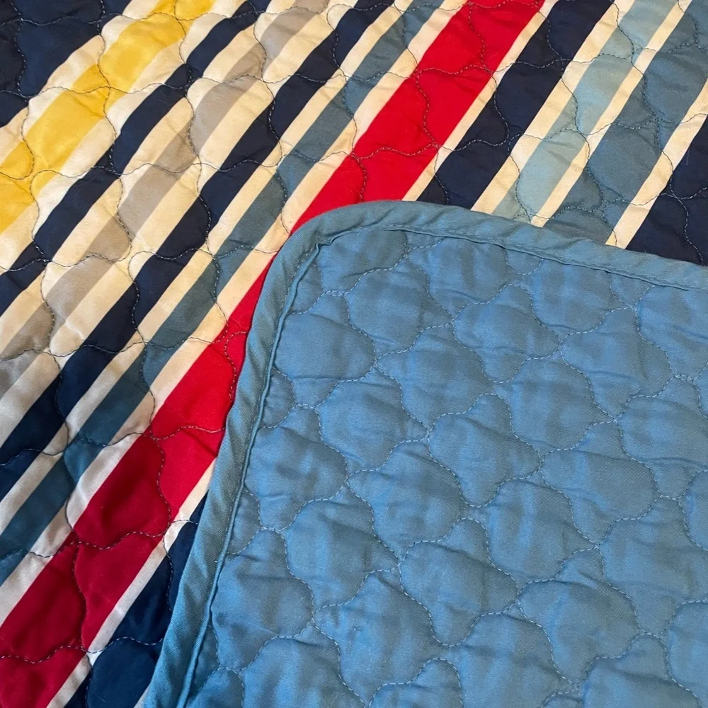Mainstay Reversible Striped Quilt